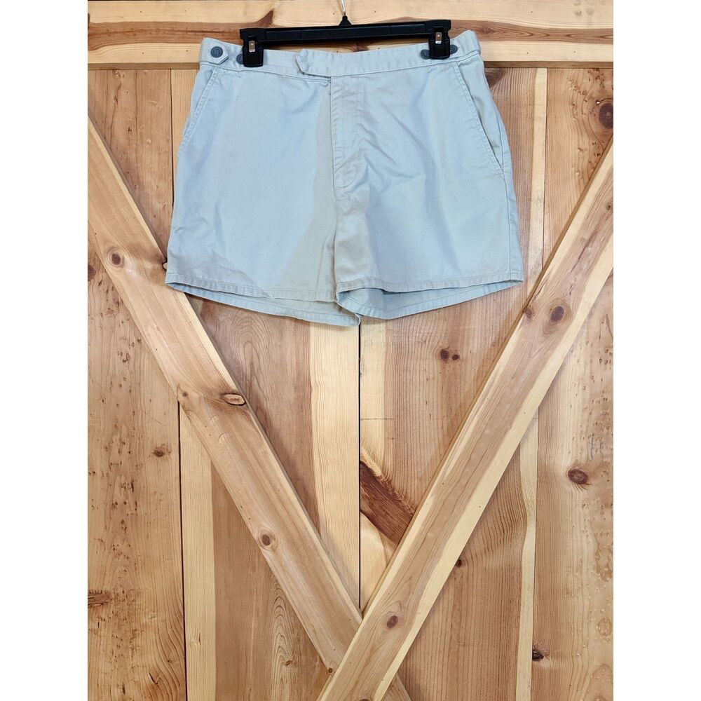 Vtg Polo Jeans Co Ralph Lauren Chino Shorts Womens Cotton Khaki Y2K Preppy XL